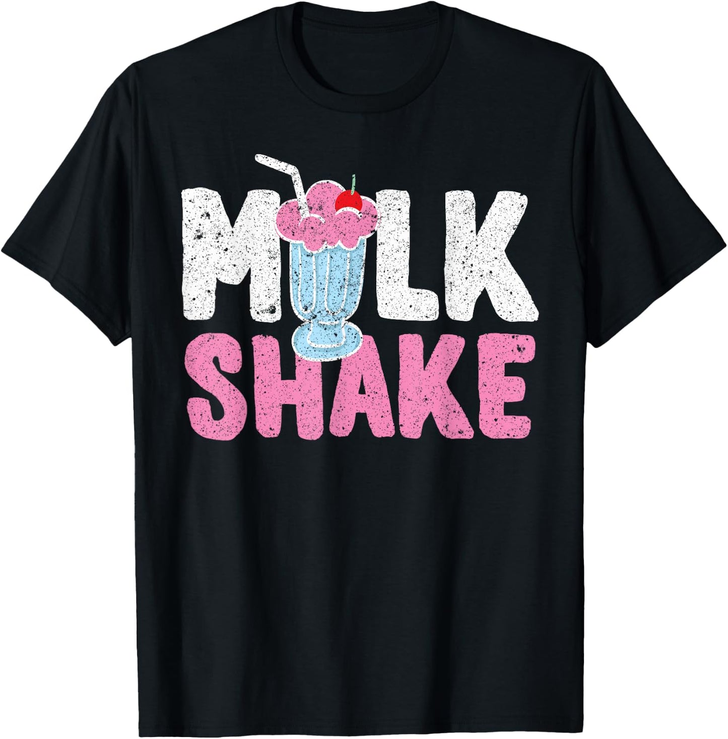 Retro Milk Shake Old School T-Shirt - T-Shirt | Black