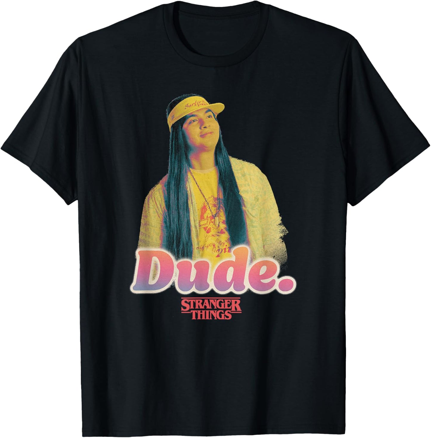 Stranger Things 4 Argyle Dude Portrait T-Shirt - T-Shirt | Black