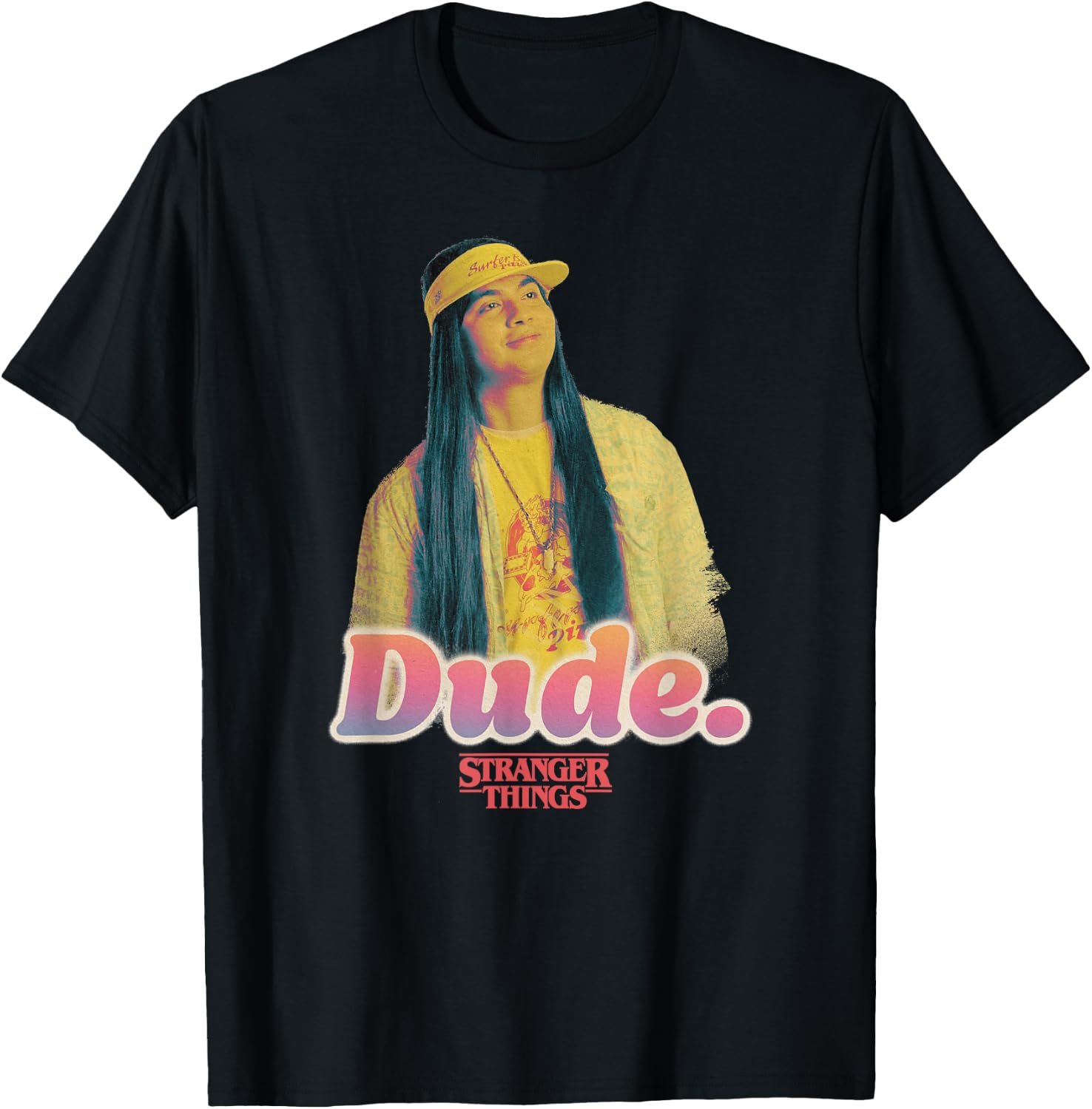 Stranger Things 4 Argyle Dude Portrait T-Shirt - T-Shirt | Black