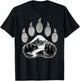 Native American Indian Bear Claws Funny Mountain Animal Gift T-Shirt - T-Shirt | Black