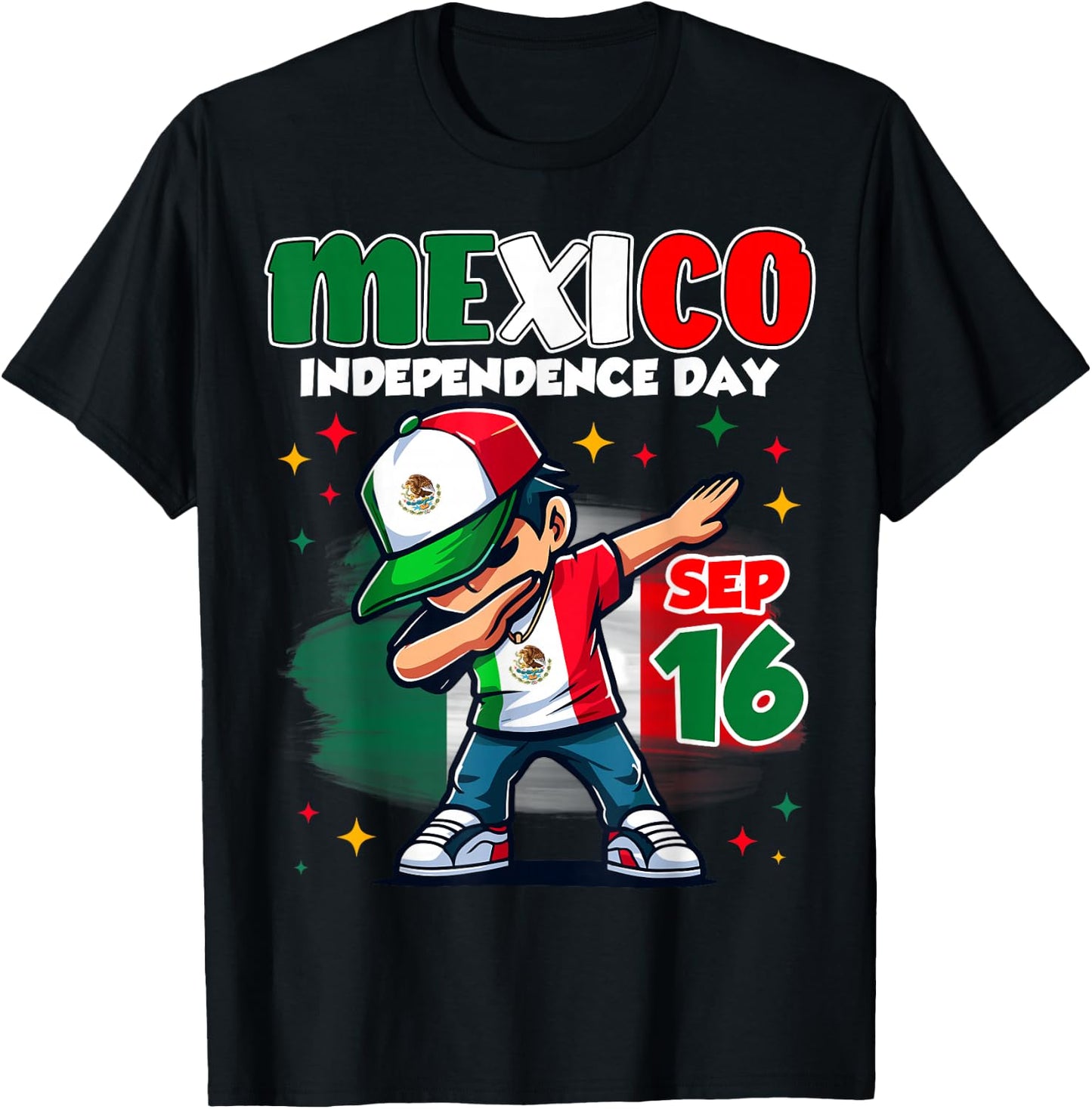 Mexico Independence Day September 16 Celebration boys T-Shirt - T-Shirt | Black