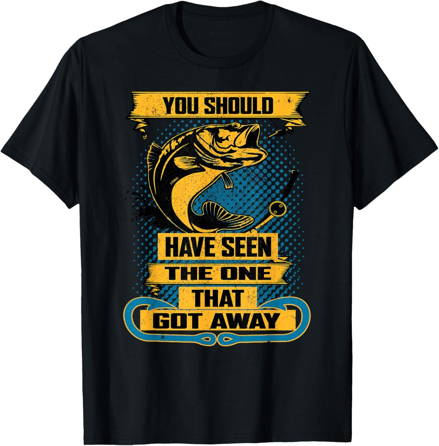Fun Fishing Shirt You Should Have Seen the One that Got Away T-Shirt - T-Shirt | Black
