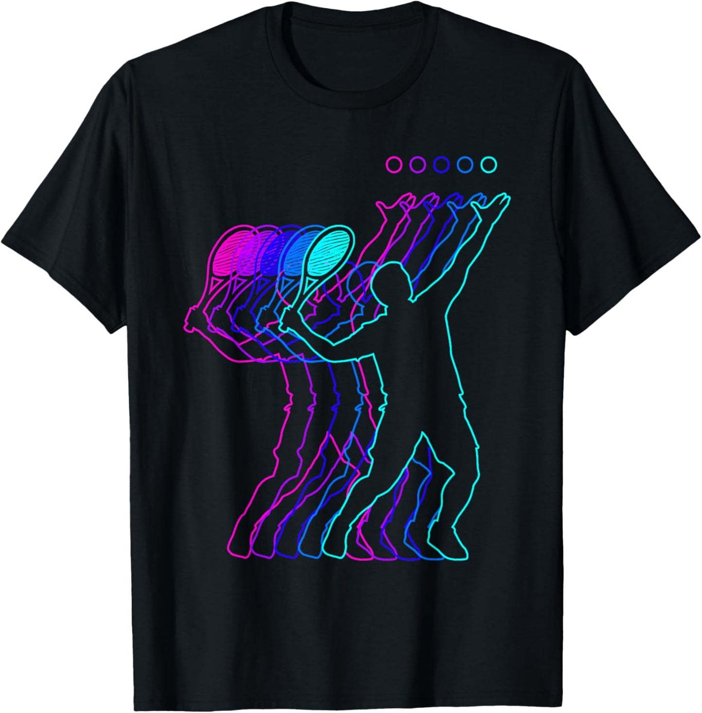 Tennis Player Gift Clothes For Boys Youth Men Kids Teens T-Shirt - T-Shirt | Black