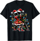 Sock Hop Dance 50s Christmas Hat Xmas T-Shirt - T-Shirt | Black