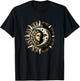 Sun Moon Astrology Astronomy Astrophysics Stargazing Vintage T-Shirt - T-Shirt | Black