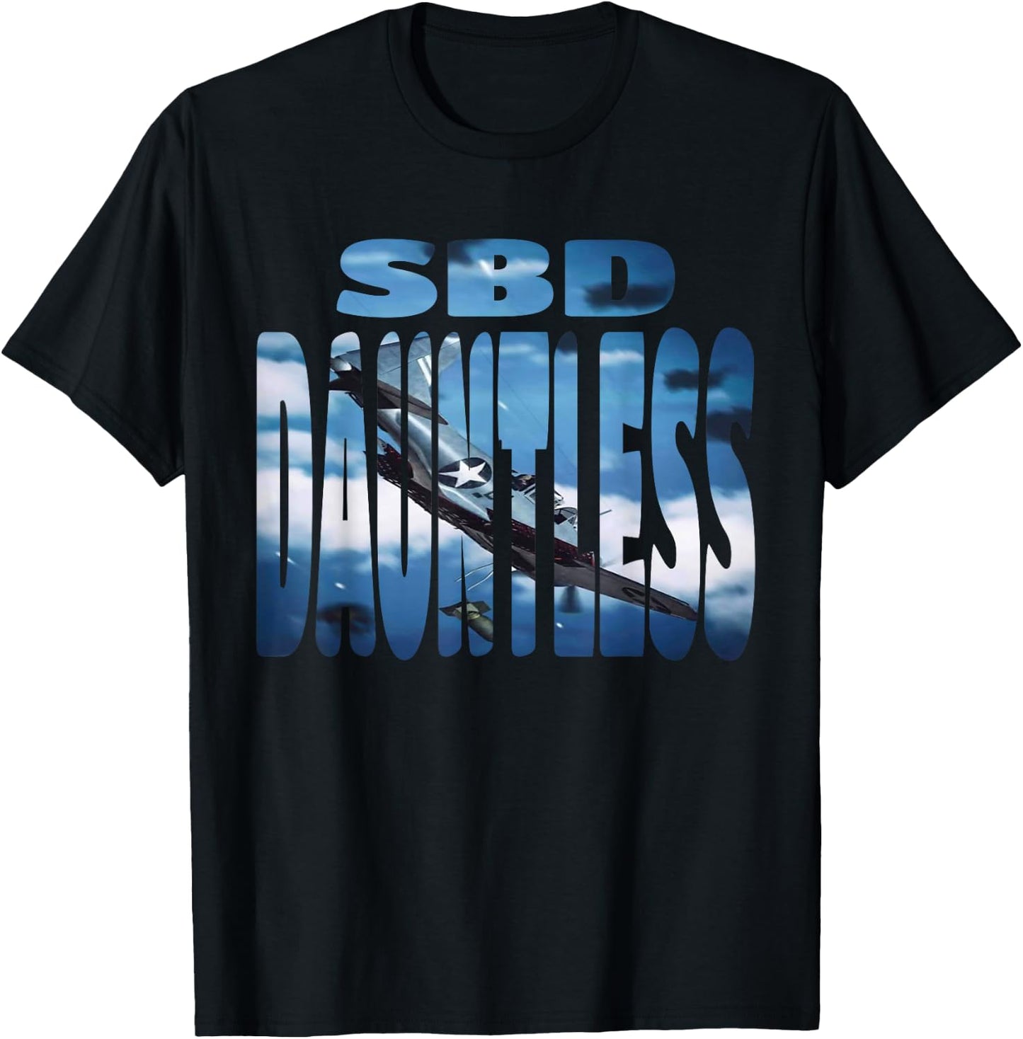 WW2 Warbirds SBD Dauntless Plane Aircraft Aviation Hobbyist T-Shirt - T-Shirt | Black