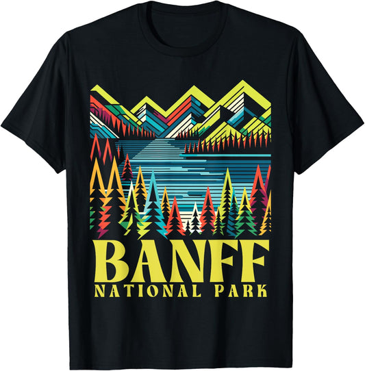 Banff National Park Lake Louise, Banff Canada, Banff T-Shirt - T-Shirt | Black