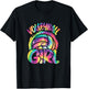 Volleyball Girl Volleyball Player Colorful Women Girls T-Shirt - T-Shirt | Black