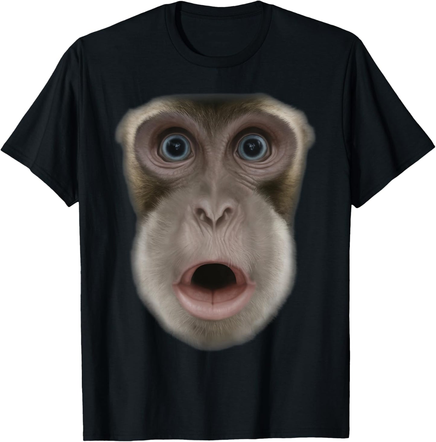 Monkey Stomach Funny Meme Ape Gorilla T-Shirt - T-Shirt | Black