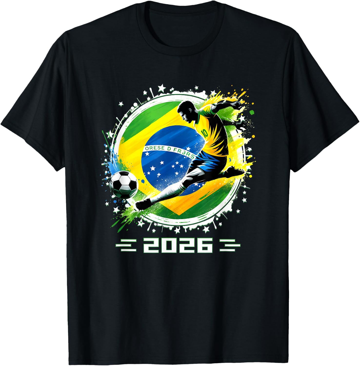 Brazil 2026 Brazil Player Retro Boys T-Shirt - T-Shirt | Black
