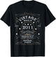 14th Birthday Retro Limited Edition Girl Boy Vintage 2011 T-Shirt - T-Shirt | Black