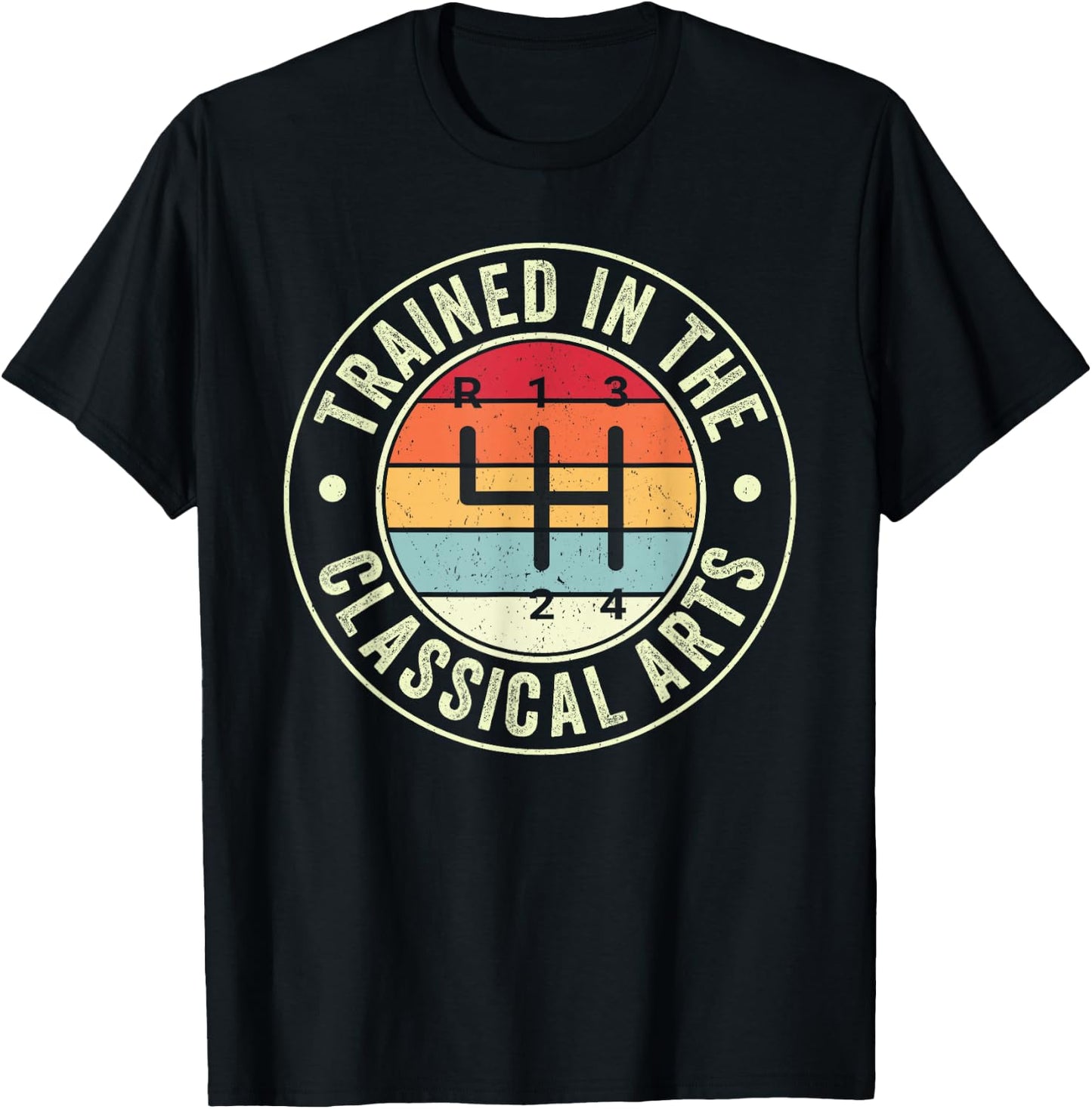 Trained In The Classical Arts 4 Speed Manual Transmission T-Shirt - T-Shirt | Black