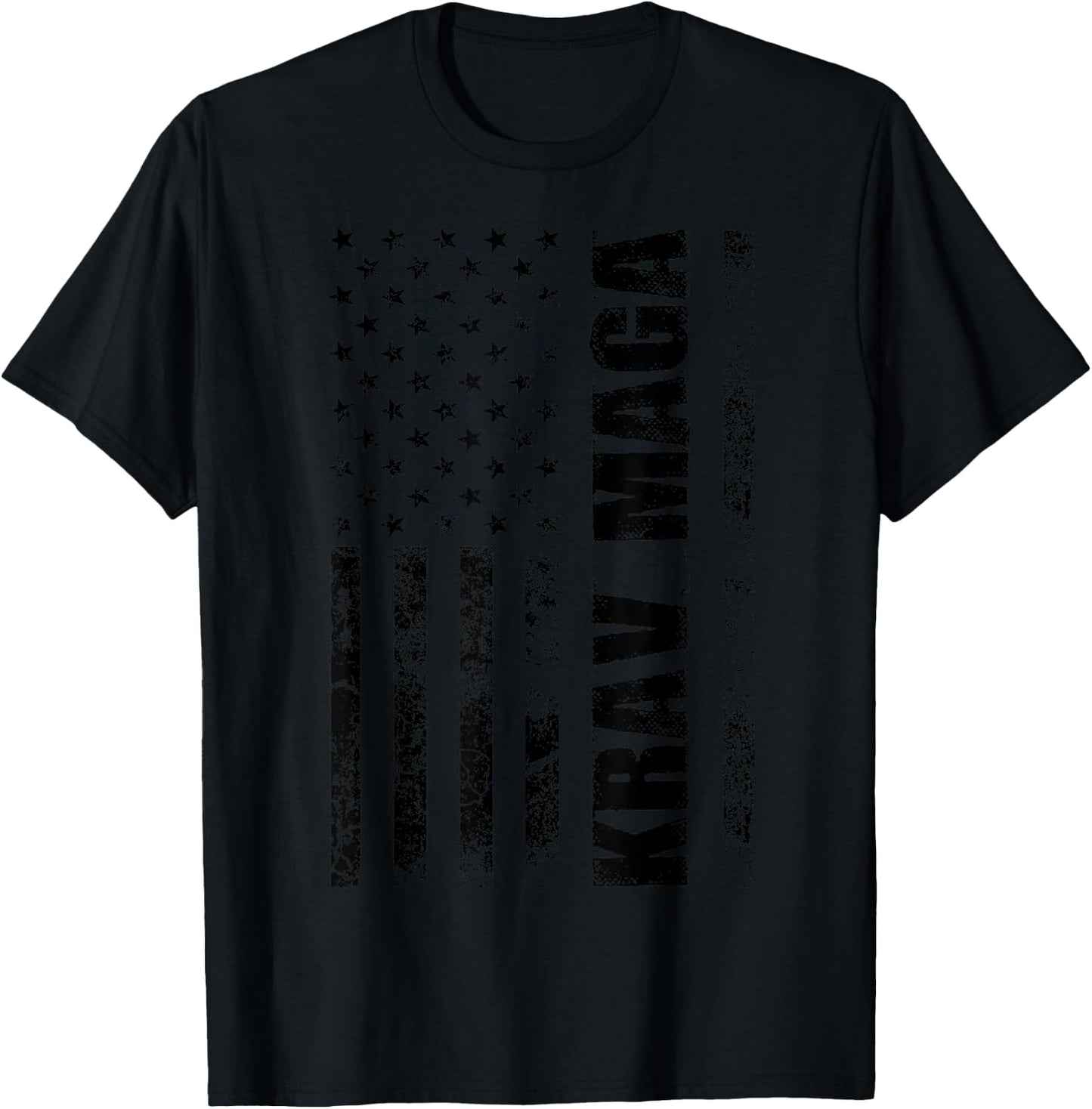 Cute Krav Maga Gift American Men Women Fighter July 4th T-Shirt - T-Shirt | Black