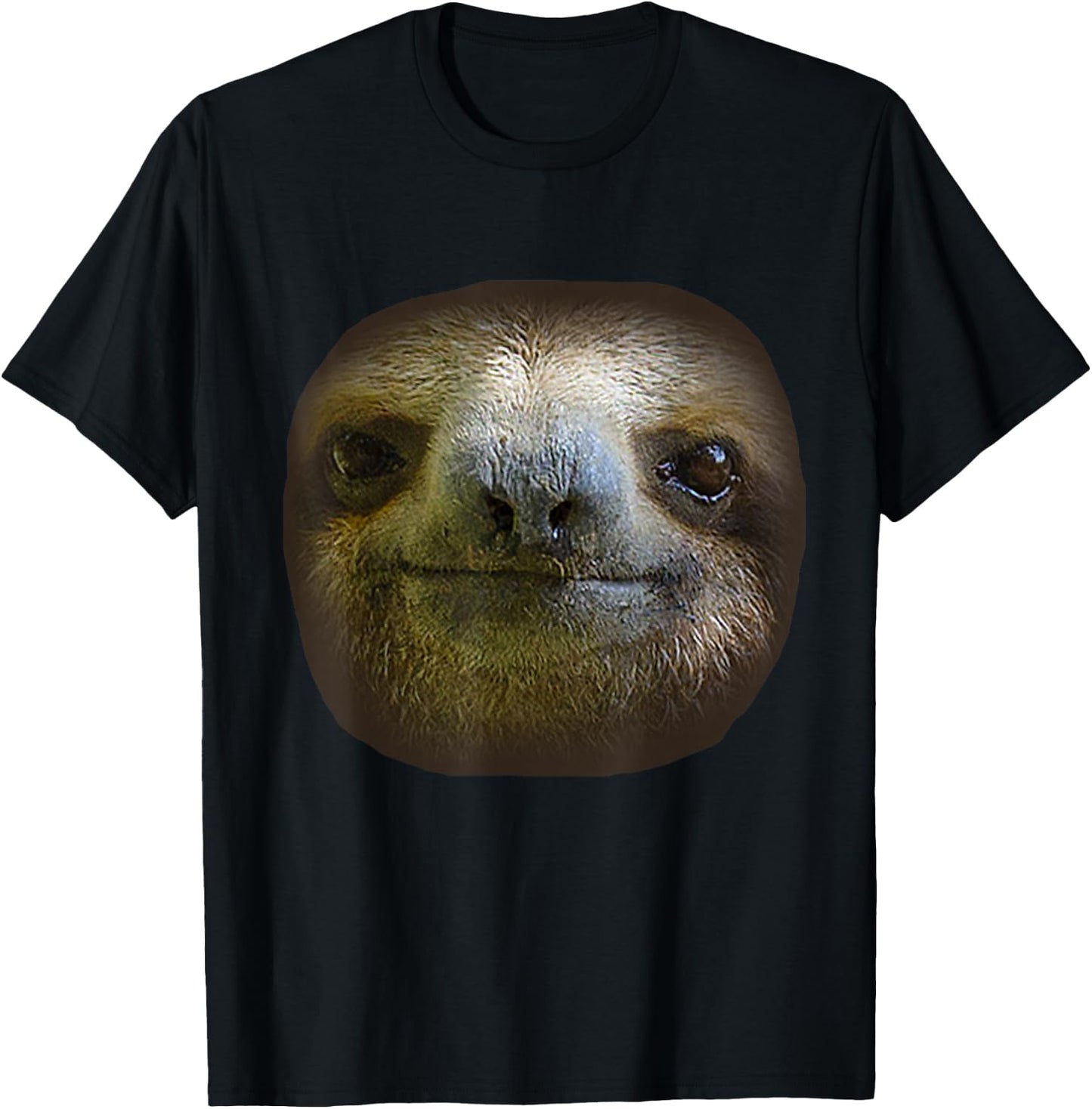 Sloth Face, Sloths Costume T-Shirt - T-Shirt | Black