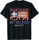 Follow the Word Not the Herd Faith Us Flag Christian Western T-Shirt - T-Shirt | Black
