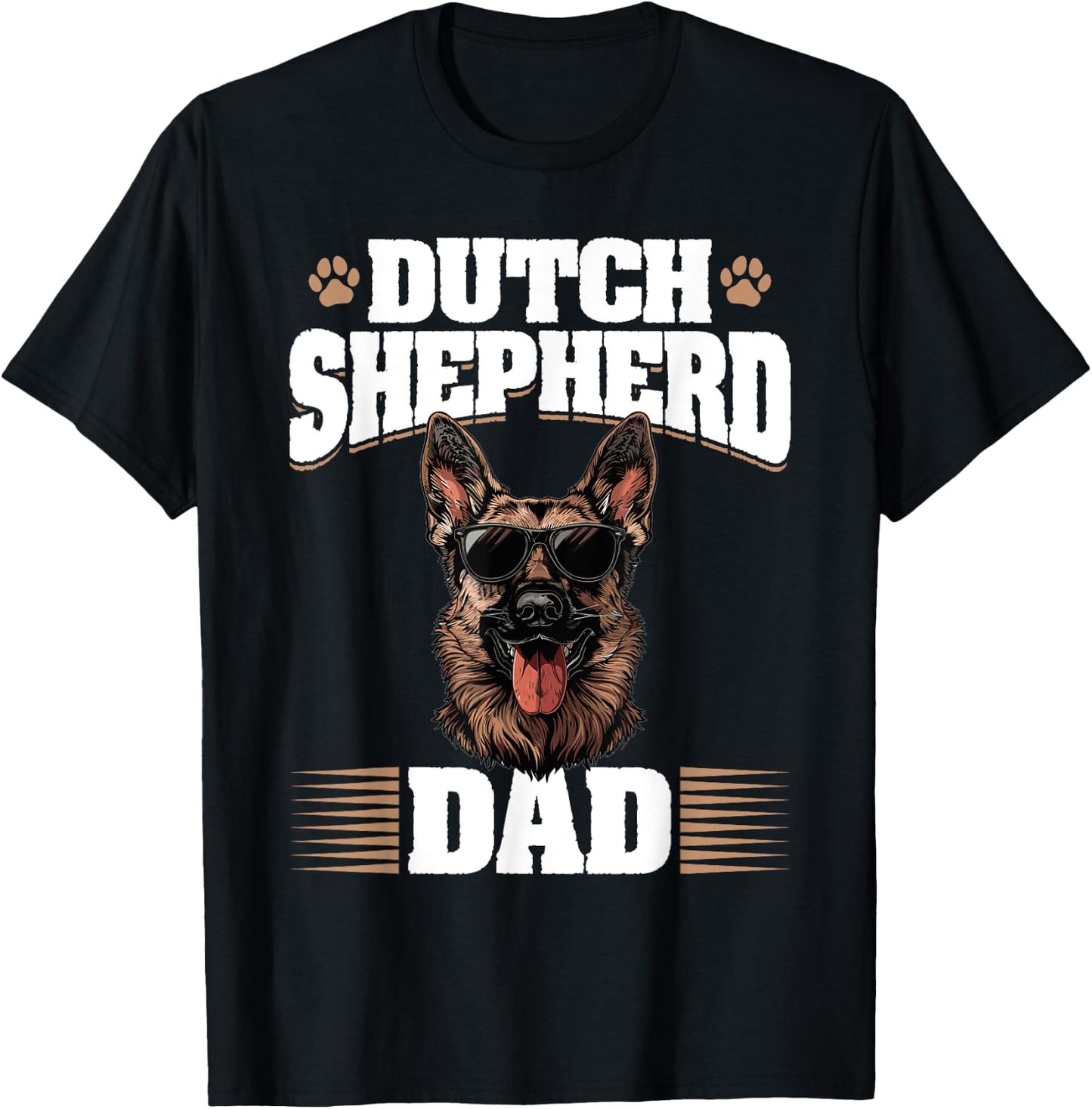 Dutch Shepherd Dog Breed Dutch Shepherd Dad Women Kids T-Shirt - T-Shirt | Black