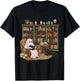 Ghost Reading Book Cat lover Halloween Reading enthusiast T-Shirt - T-Shirt | Black
