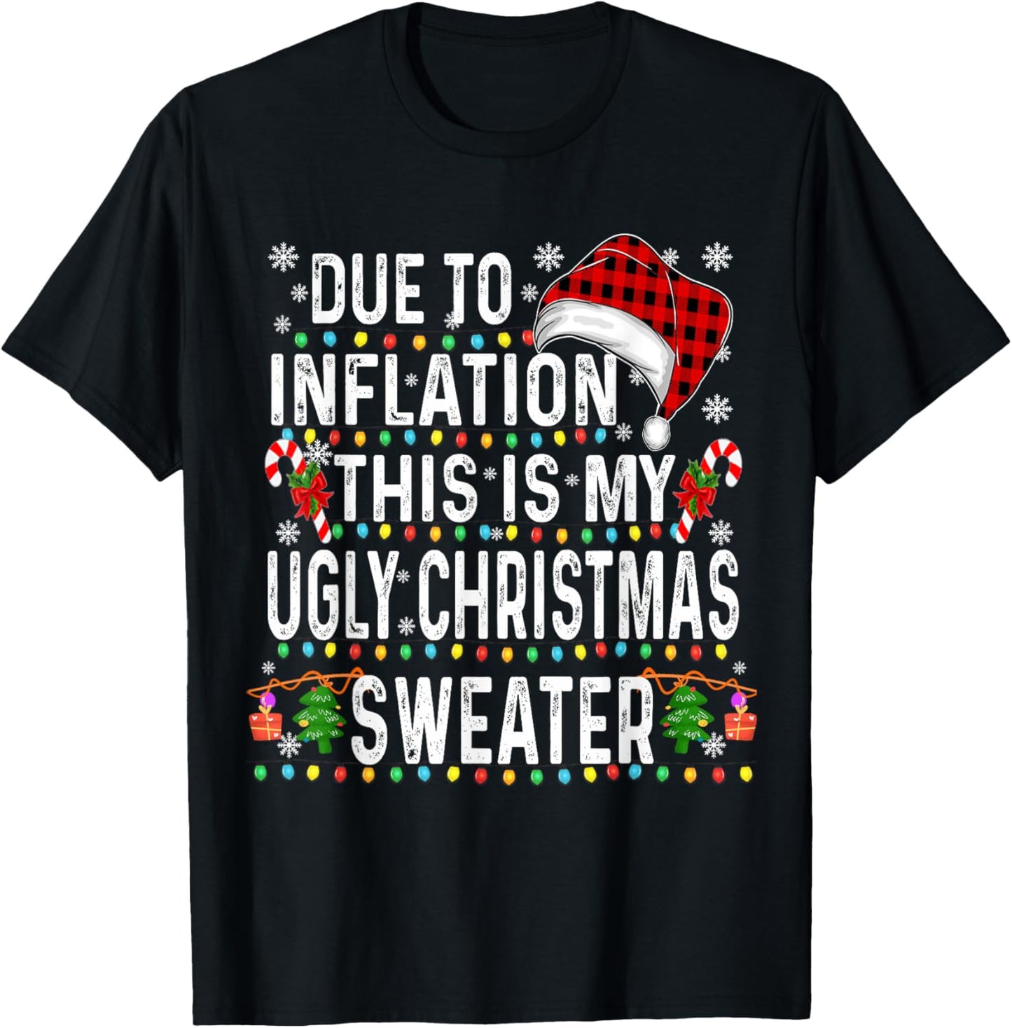 Family Christmas Pajama Men Women Funny Christmas 2024 T-Shirt - T-Shirt | Black