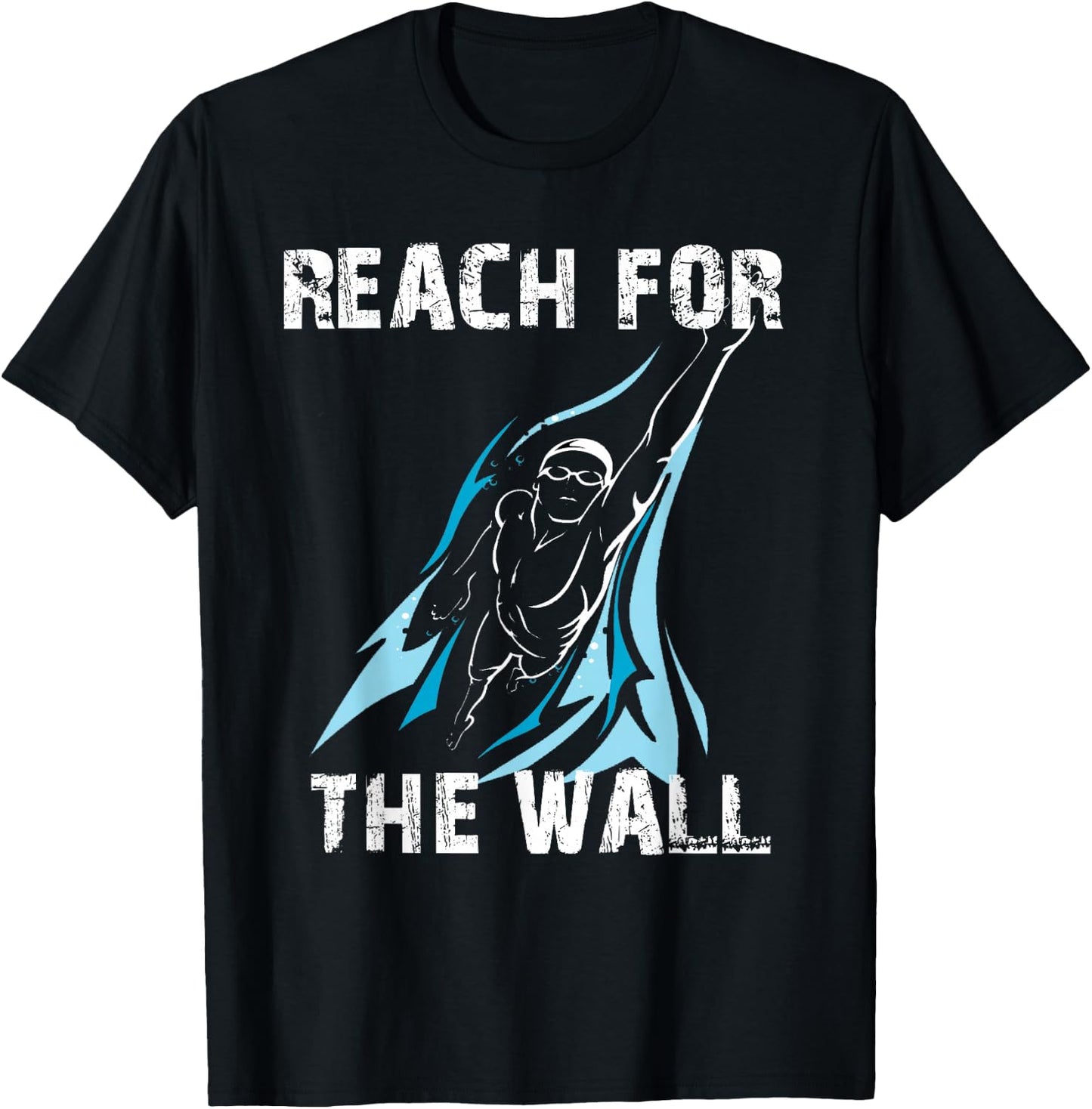 Boys Reach for the Wall Swimmers Swim Meet PB Tryout T-Shirt - T-Shirt | Black