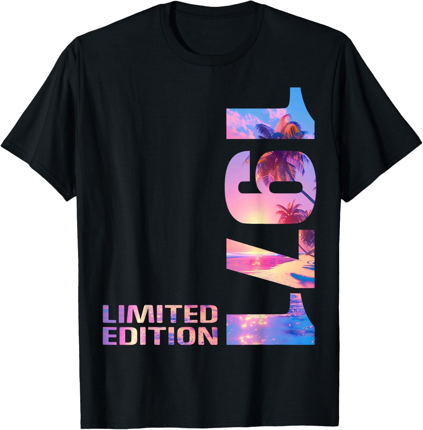 55th Birthday 1971 Limited Edition 55 Man Woman T-Shirt - T-Shirt | Black
