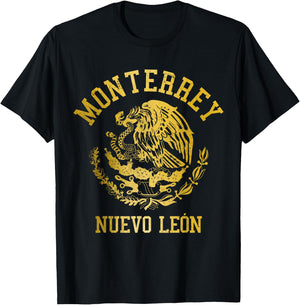 Monterrey Nuevo Leon Mexico Pride Mexican T-Shirt - T-Shirt | Black