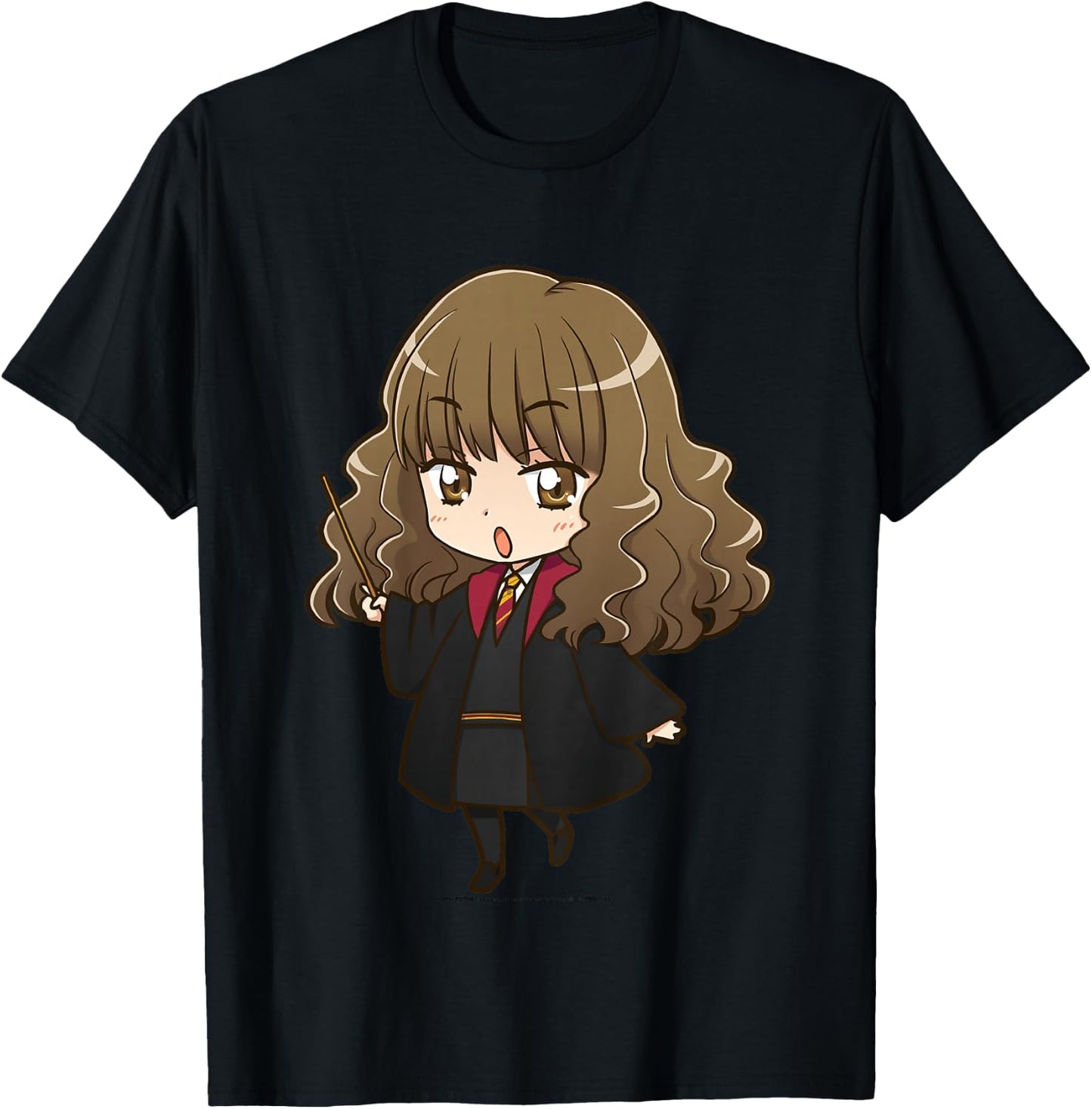 Kids Harry Potter Hermione Granger Anime Style Portrait T-Shirt - T-Shirt | Black