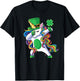 St Patrick's Day Unicorn Shirt Girls Lepricorn T-Shirt - T-Shirt | Black