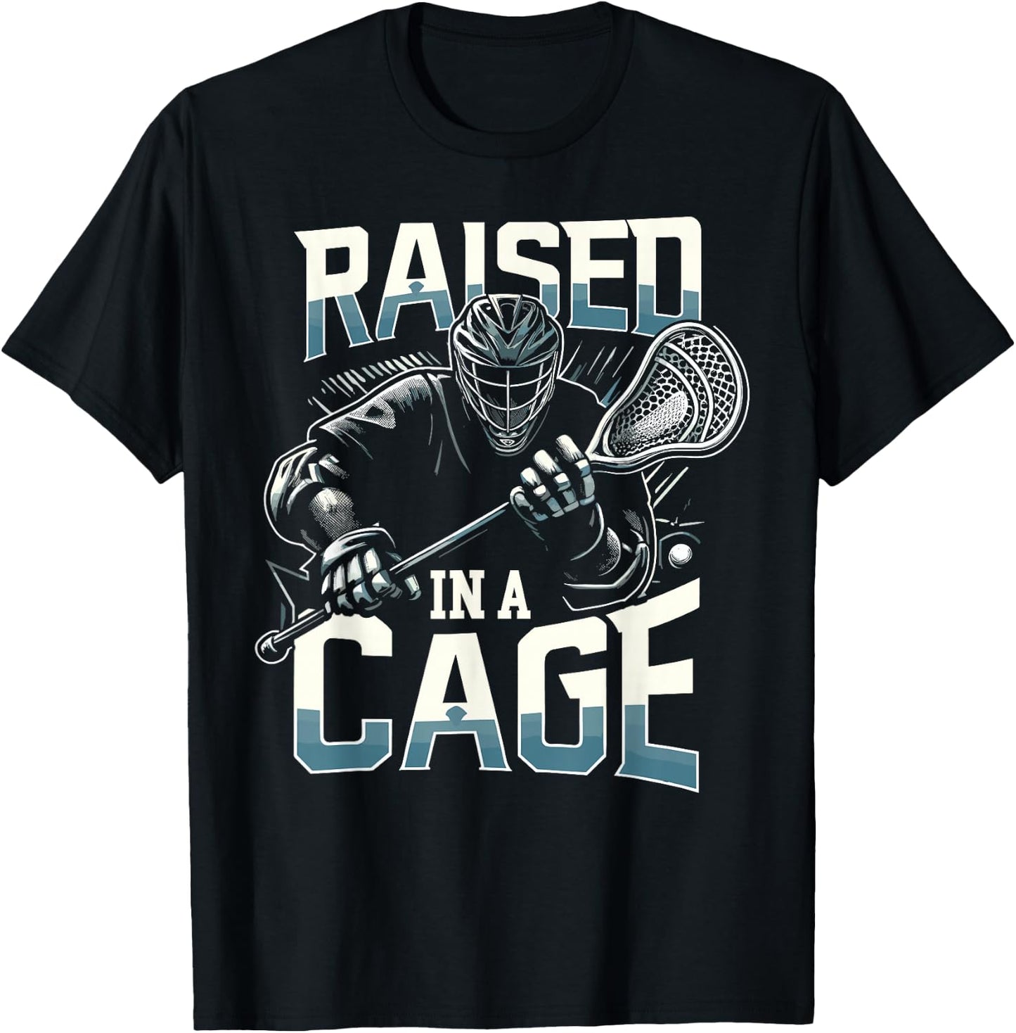 Lacrosse Player Lax Goalie Lacrosse Goalie T-Shirt - T-Shirt | Black