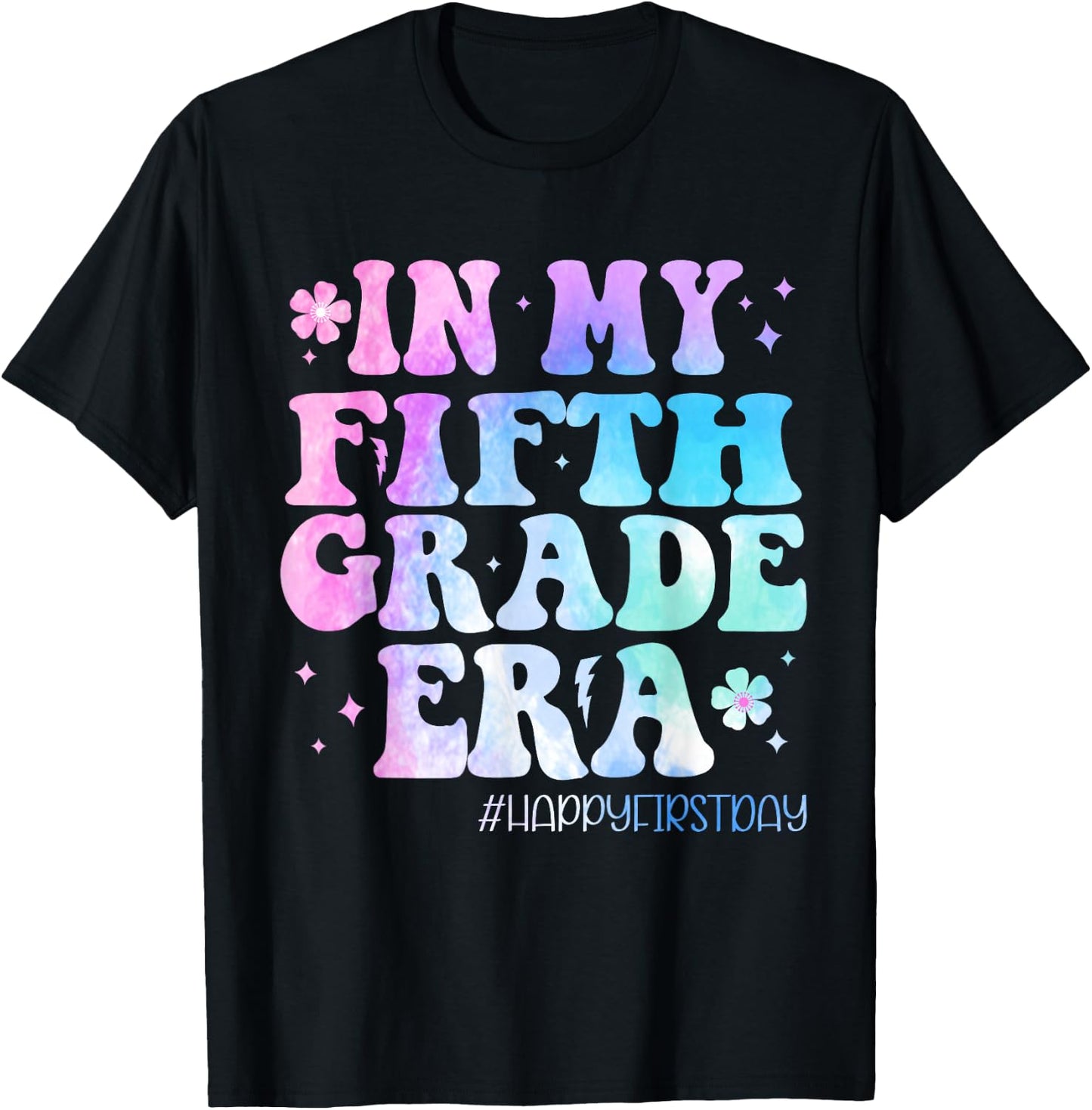In My Fifth Grade Era Back to School 5th Grade Teachers Kids T-Shirt - T-Shirt | Black
