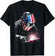 USA Patriotic Welder T-Shirt - T-Shirt | Black