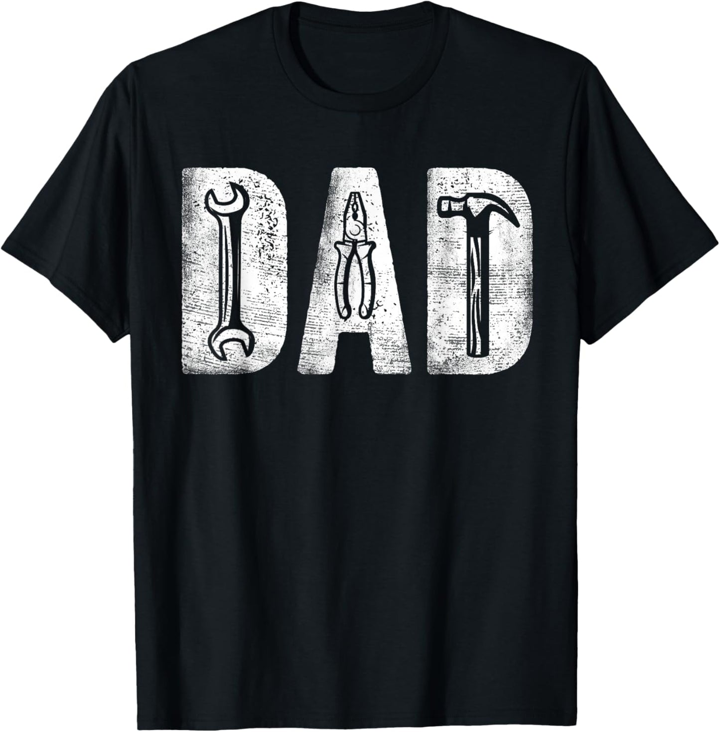 Mechanic Dad Classic Bold Font Father's Day Repairman Daddy T-Shirt - T-Shirt | Black