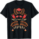 Vintage Flower Scandinavian Folk Art Botanical Mystical T-Shirt - T-Shirt | Black