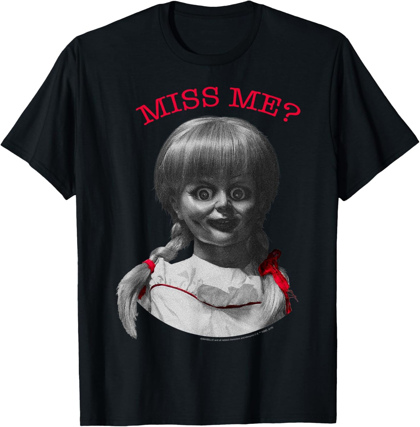 Annabelle Miss Me Portrait T-Shirt - T-Shirt | Black