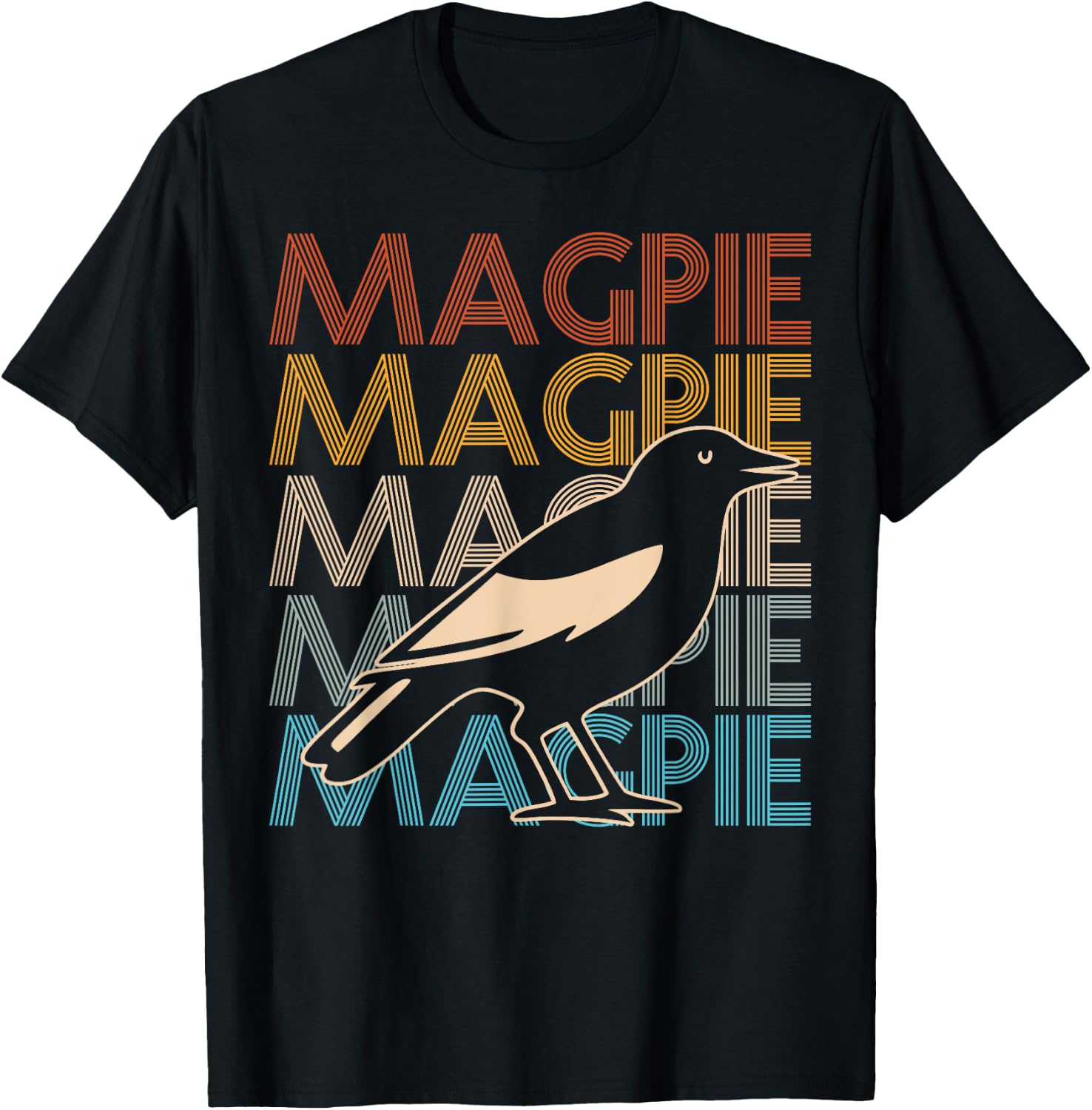 MAGPIE Quote for a Magpie expert T-Shirt - T-Shirt | Black