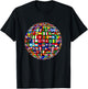 International world flags and world map for children T-Shirt - T-Shirt | Black