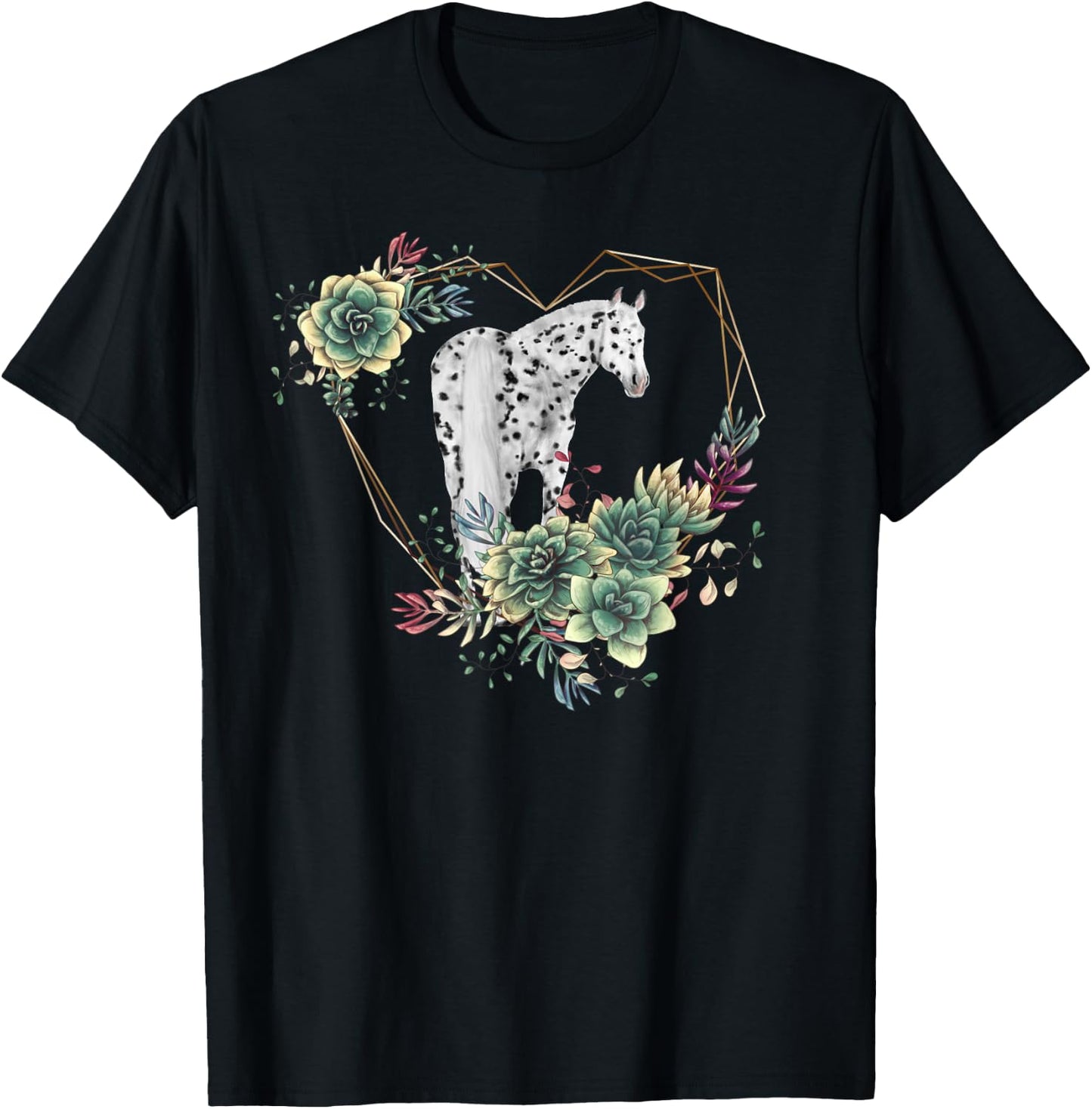 Appaloosa Horse Leopard Pattern Appaloosa T-Shirt - T-Shirt | Black