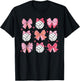 volleyball Coquette Bow volleyball Mom Mothers Day Softball T-Shirt - T-Shirt | Black