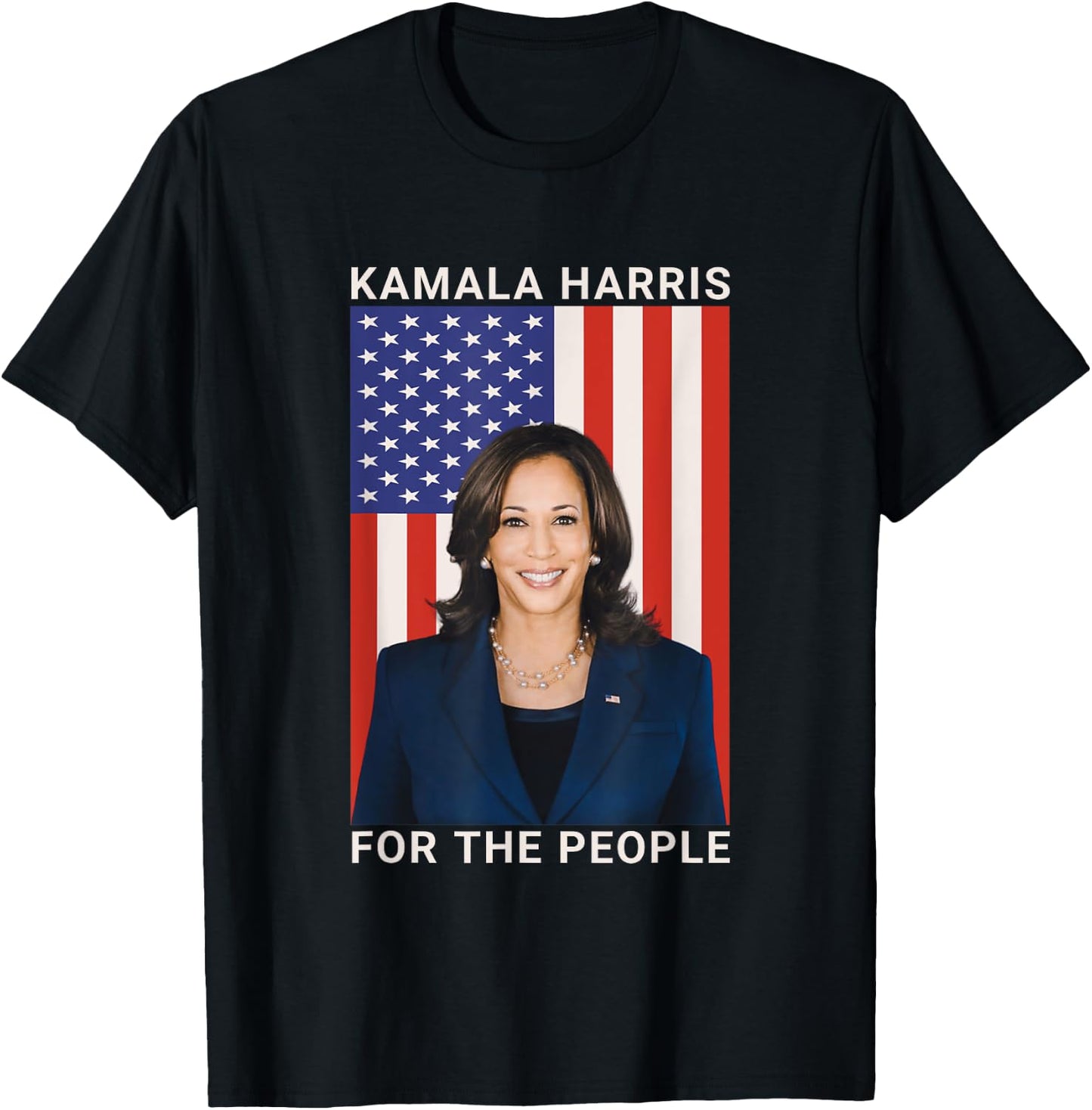 vote Kamala Harris 2024 For President And For the people T-Shirt - T-Shirt | Black