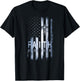 Your Country USA Dibble Dabble Designs On Back | Patriotic USA American Flag Faith Over Fear Prayer , Small T-Shirt - T-Shirt | Black