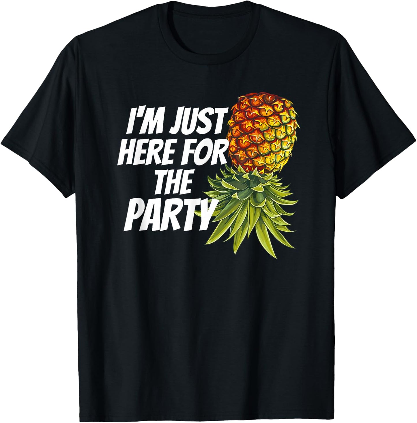 Swinger Pineapple Party Funny Bachelor Embarrassing Airport T-Shirt - T-Shirt | Black