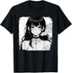 Anime Horror Girl Aesthetic Grunge Waifu Japanese Otaku T-Shirt - T-Shirt | Black