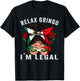 Relax Gringo Im Legal Messy Bun Cinco de Mayo Immigrant T-Shirt - T-Shirt | Black