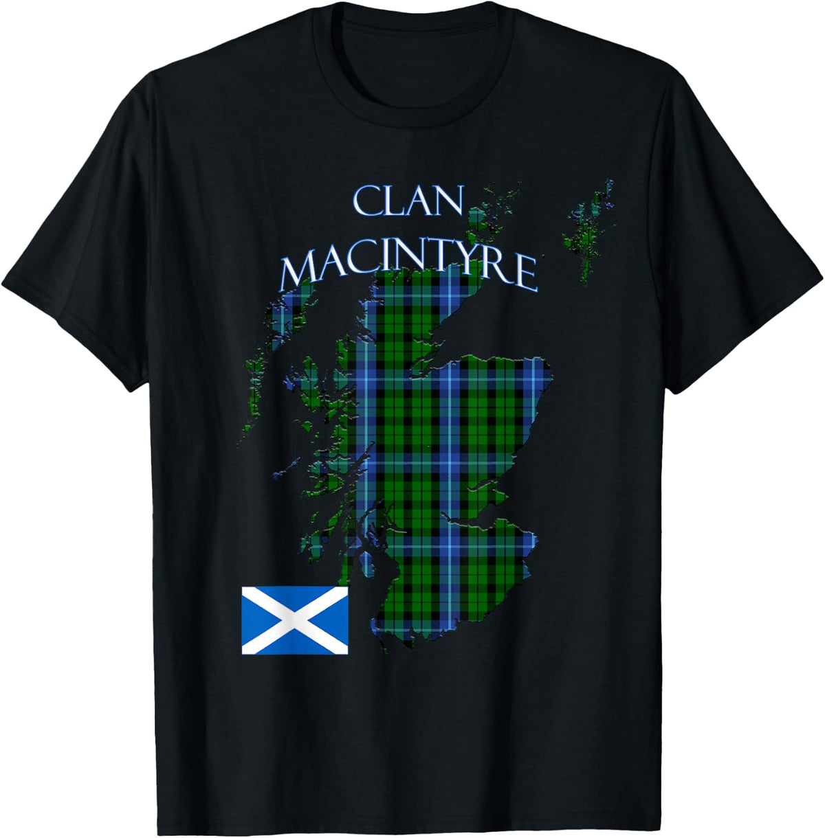 MacIntyre Scottish Clan Tartan Scotland T-Shirt - T-Shirt | Black