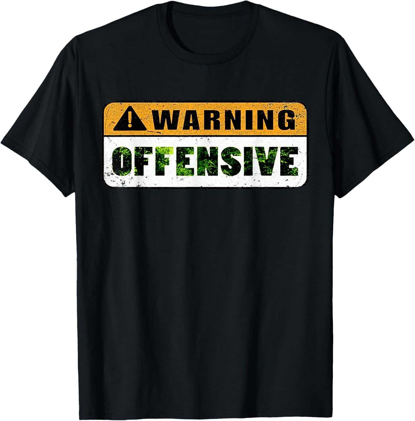 Warning Offensive T Shirt Vintage Warning Offensive Movie T-Shirt - T-Shirt | Black
