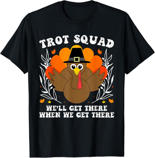 Thanksgiving Turkey Running Outfit Gear Costume Turkey Trot T-Shirt - T-Shirt | Black