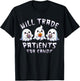 Will Trade Patients For Candy Cute Ghosts Halloween Nurse T-Shirt - T-Shirt | Black