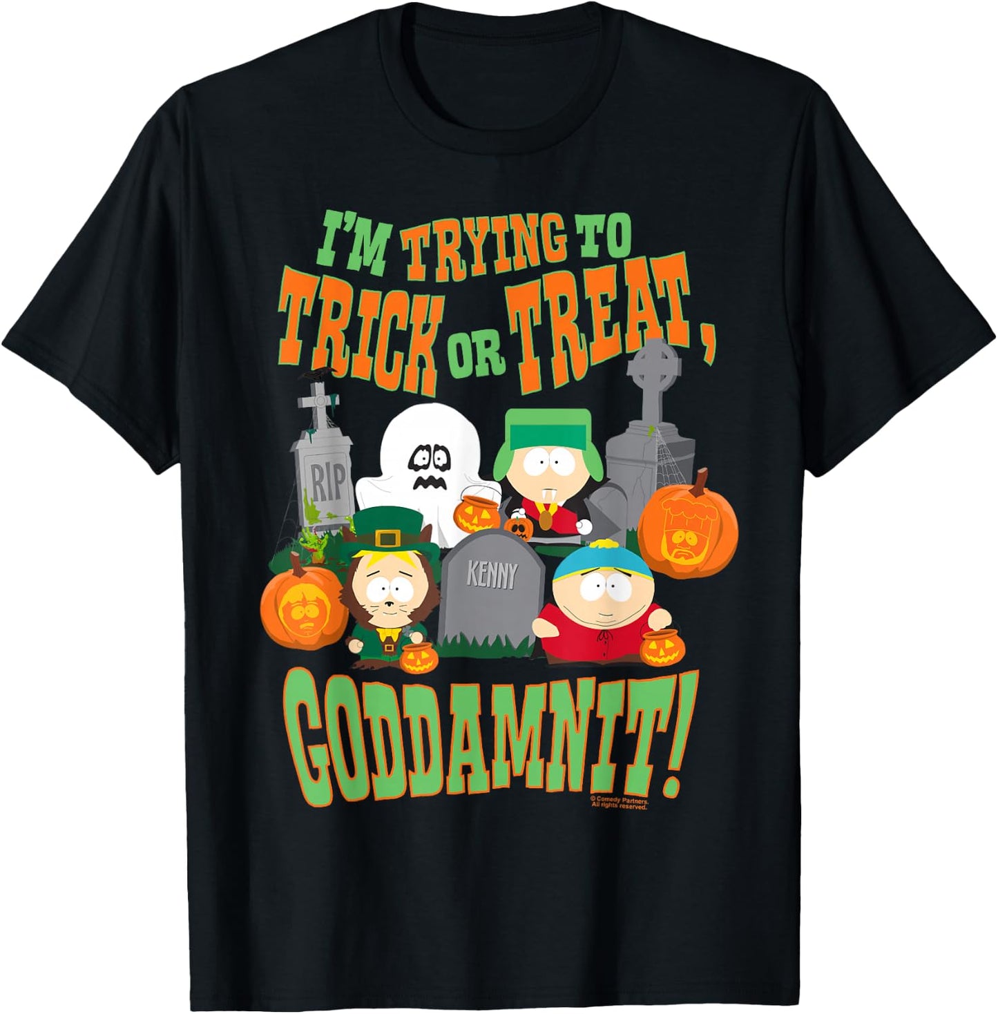 South Park Trick or Treat Crew T-Shirt - T-Shirt | Black