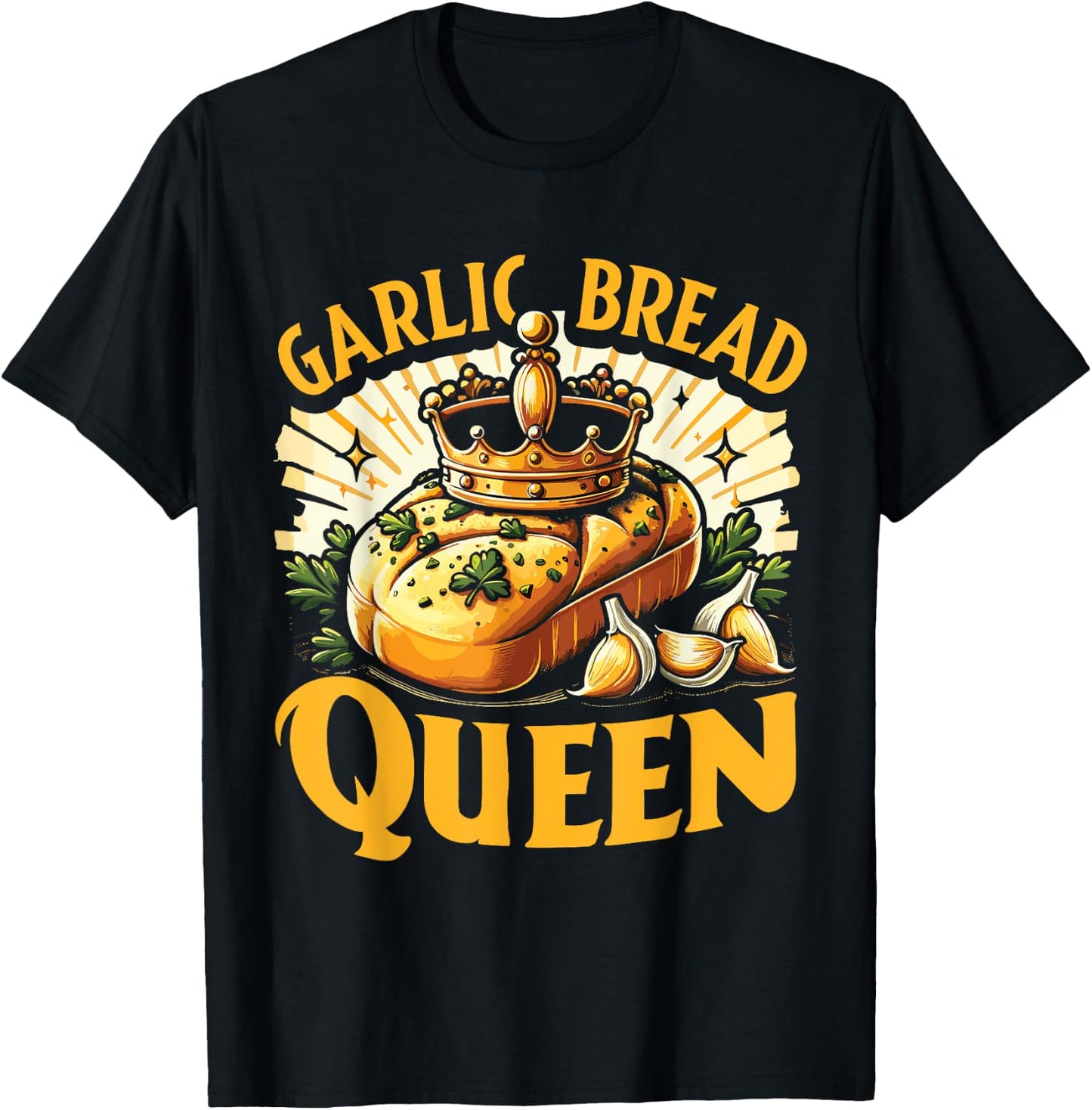 Garlic Bread Food Lover T-Shirt - T-Shirt | Black