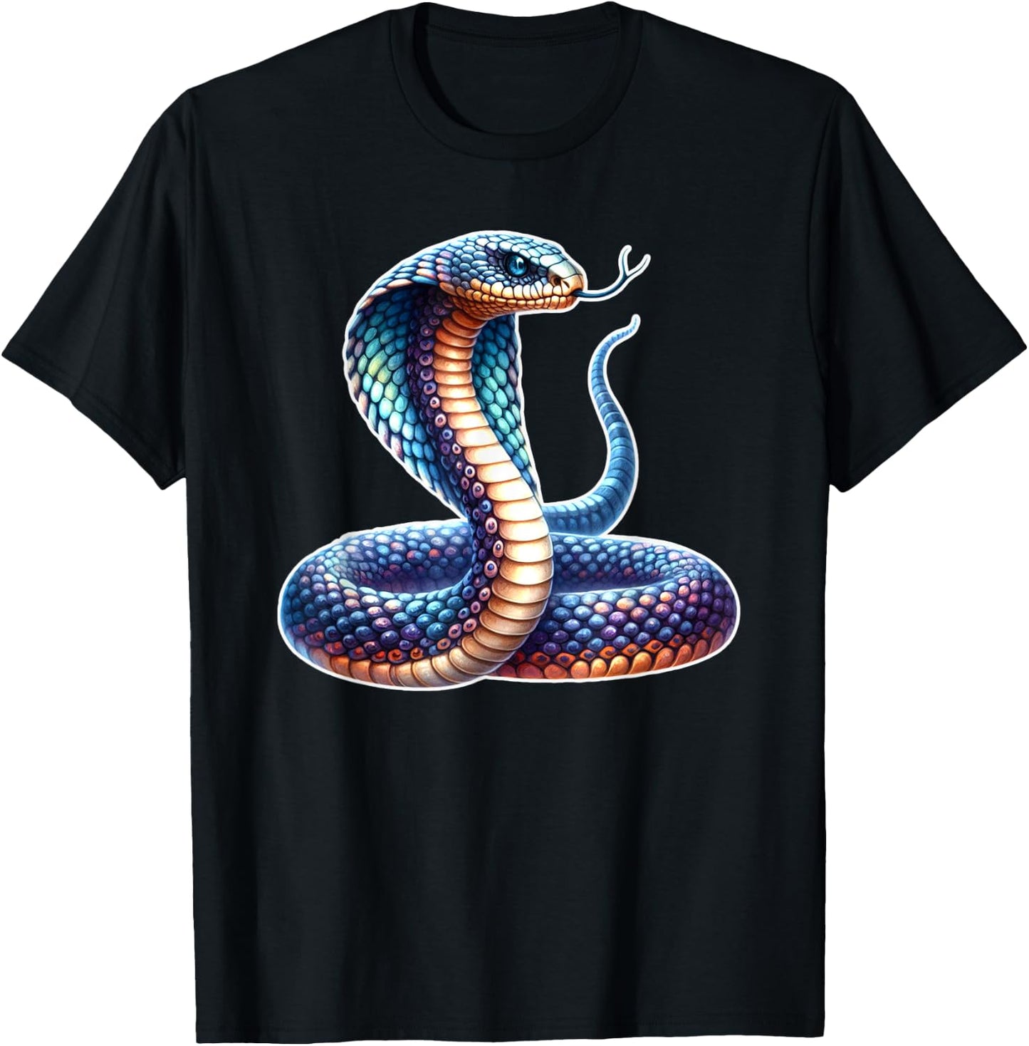 Cobra Snake Serpent x King Cobra T-Shirt - T-Shirt | Black