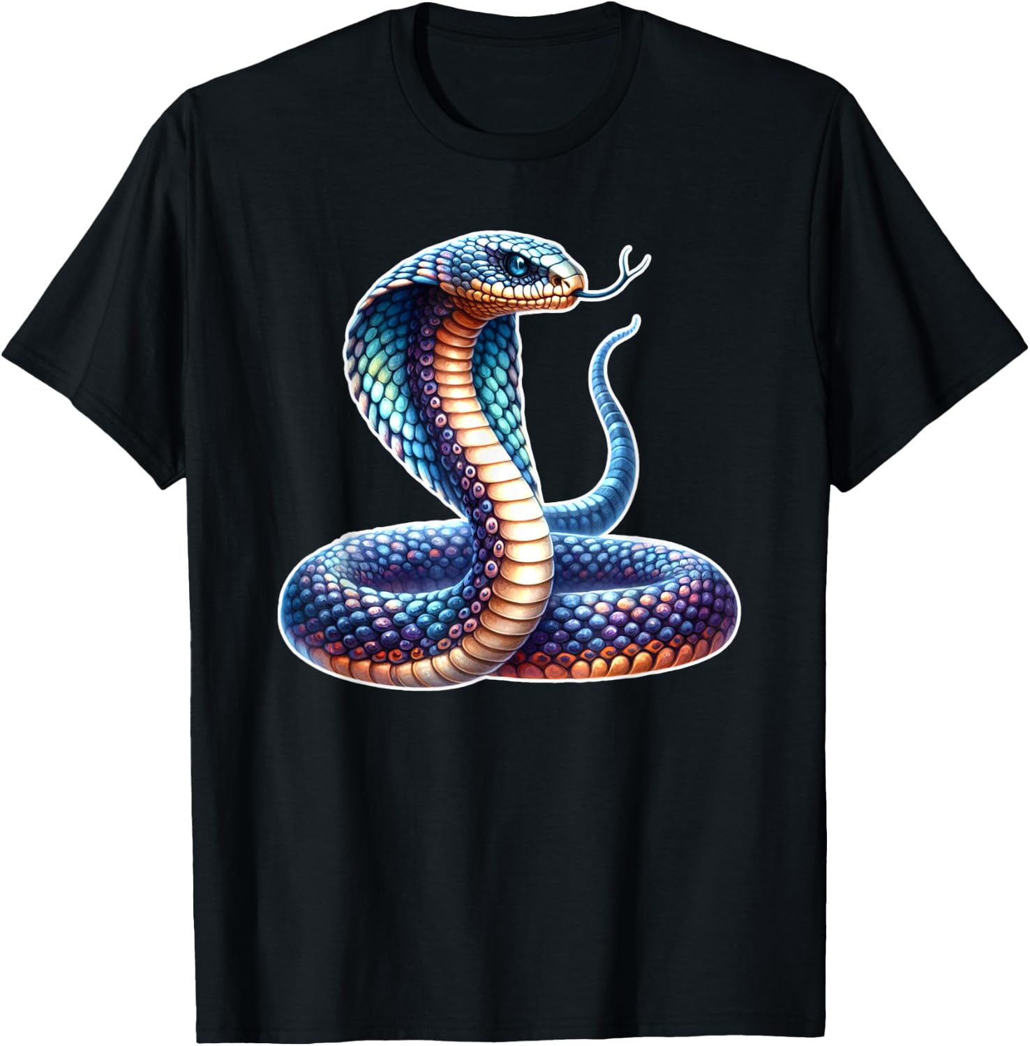Cobra Snake Serpent x King Cobra T-Shirt - T-Shirt | Black